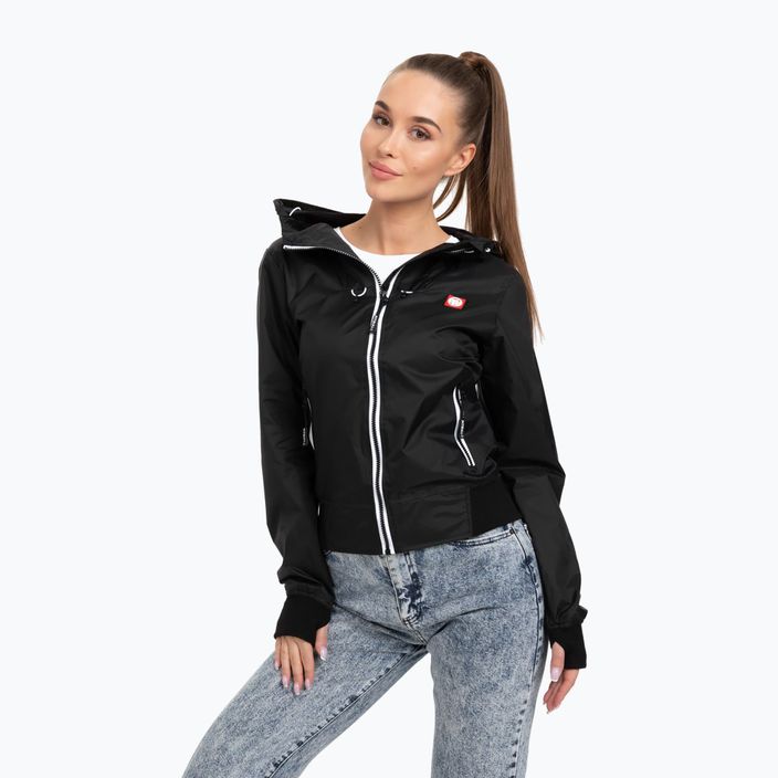 Jachetă pentru femei Pitbull West Coast Aaricia Hooded Nylon black