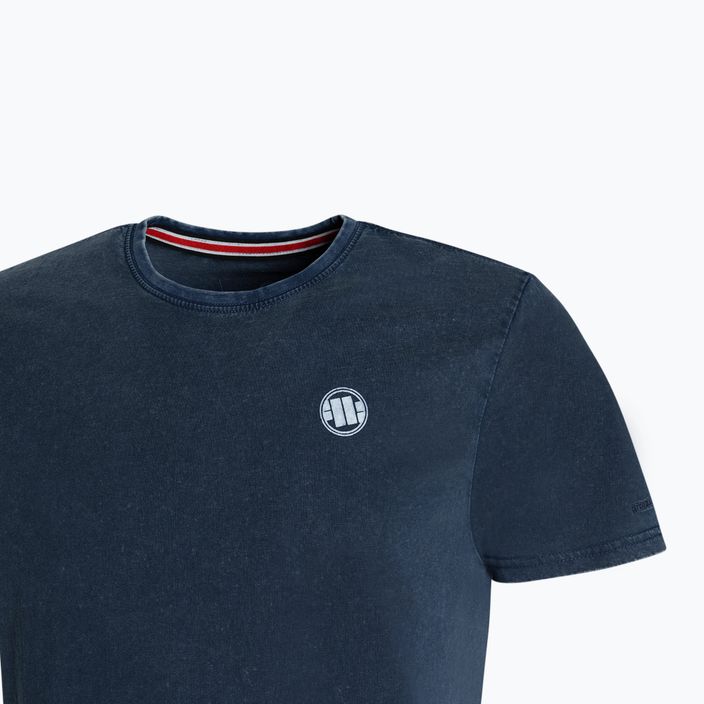 Tricou pentru bărbați Pitbull West Coast T-Shirt Small Logo Denim Washed 190 dark navy 3