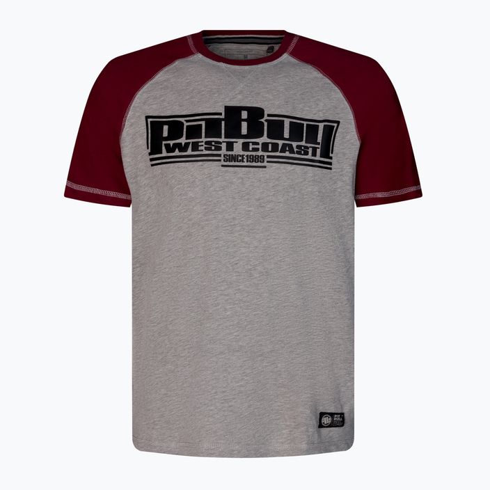 Tricou pentru bărbați Pitbull West Coast T-Shirt Boxing 210 burgundy