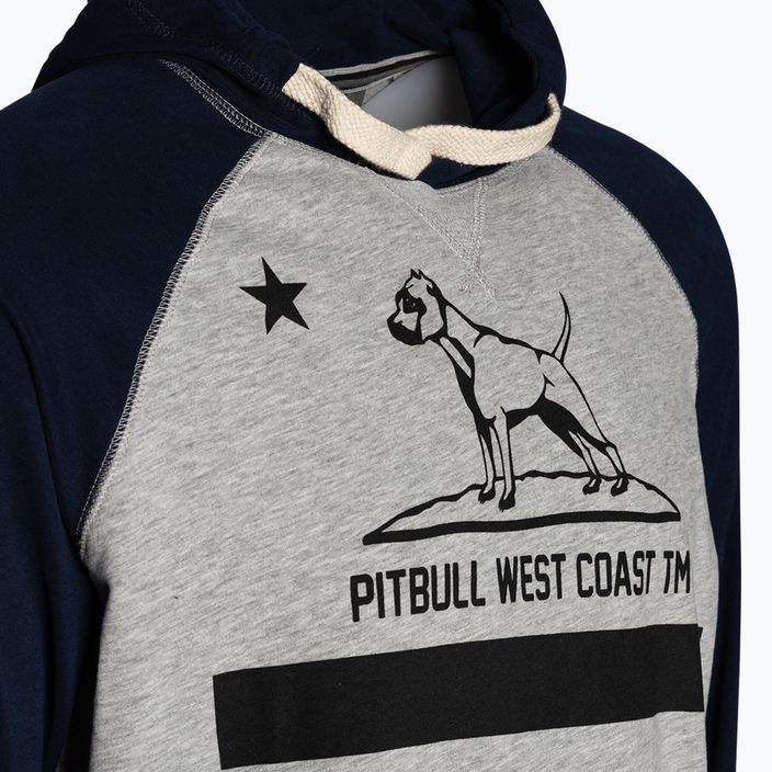 Hanorac pentru bărbați Pitbull West Coast Hooded California 210 grey/dark navy 7