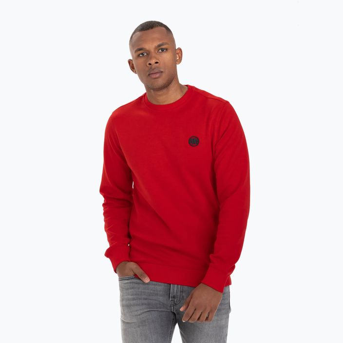 Hanorac pentru bărbați Pitbull West Coast Tanbark Crewneck Sweatshirt red