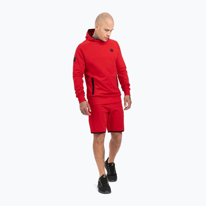 Hanorac pentru bărbați Pitbull West Coast Skylark Hooded Sweatshirt red 2