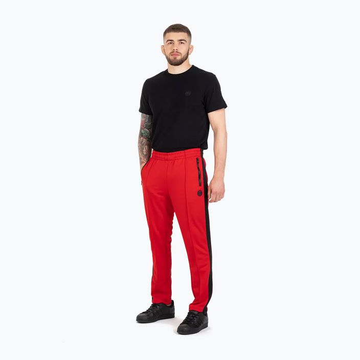 Pantaloni pentru bărbați Pitbull West Coast Oldschool Track Pants Raglan red 2