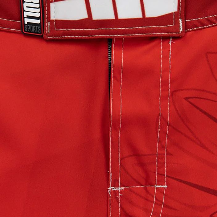 Pantaloni scurți de grappling pentru bărbați Pitbull West Coast Grapp. Shorts 202 PB Polska red 3