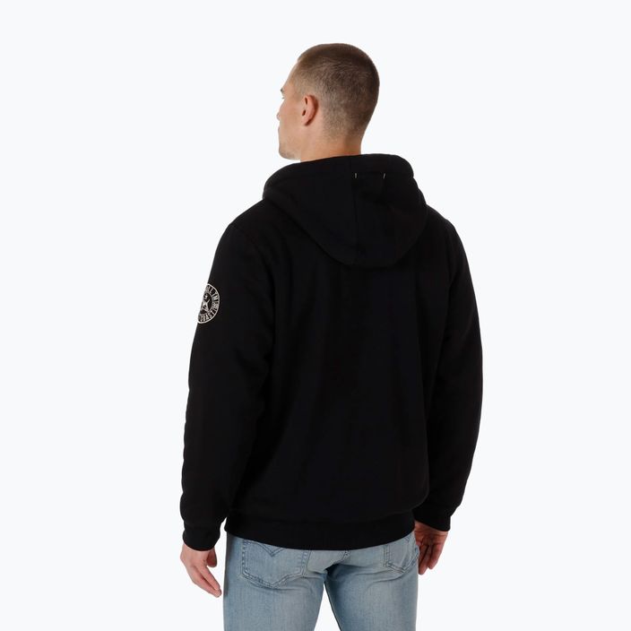 Bluză pentru bărbați Pitbull Zip Sherpa 2 Ruffin Hooded black 3