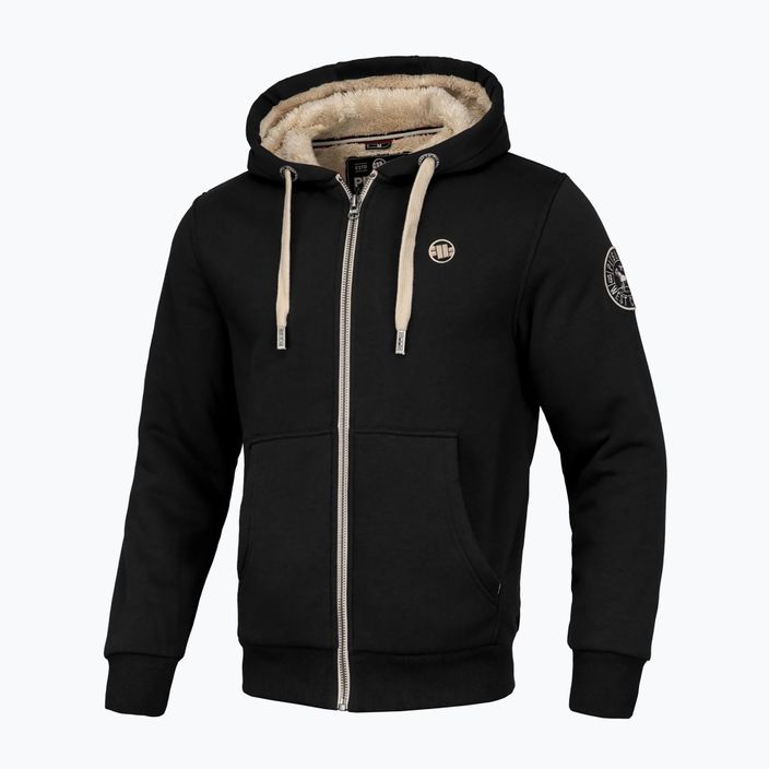 Bluză pentru bărbați Pitbull Zip Sherpa 2 Ruffin Hooded black 4