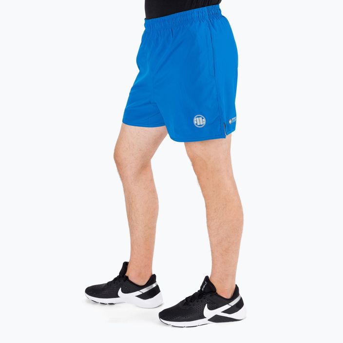 Pantaloni scurți de antrenament pentru bărbați Pitbull West Coast Performance Small Logo blue 6