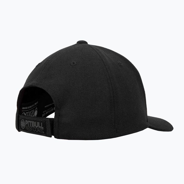 Șapcă pentru bărbați Pitbull West Coast Snapback Hook & Loop ,,3D Metal Logo" black 2
