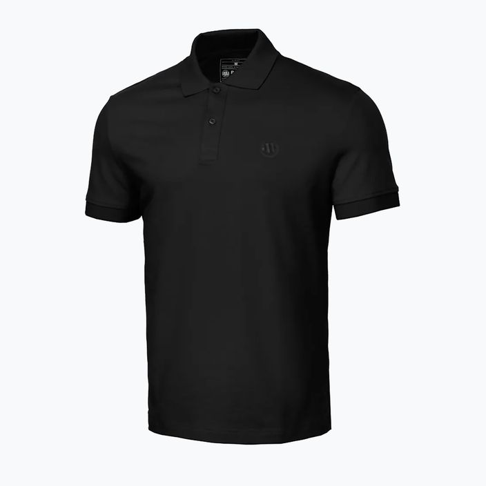 Tricou polo pentru bărbați Pitbull West Coast Polo Jersey Small Logo 210 GSM black