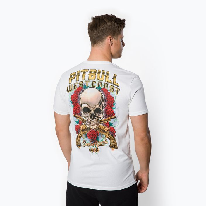 Tricou pentru bărbați Pitbull West Coast Santa Muerte white 3