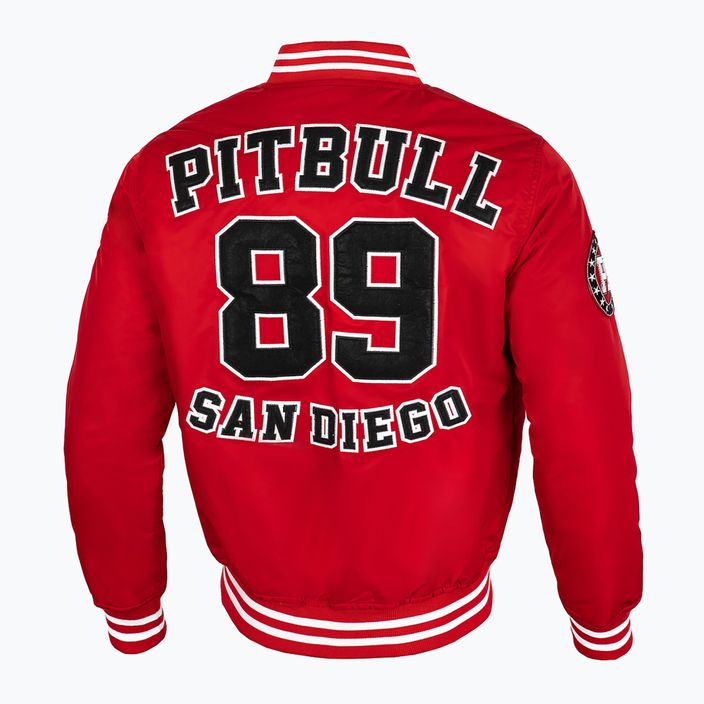 Jachetă pentru bărbați Pitbull West Coast Silverwing Padded Varsity red 2