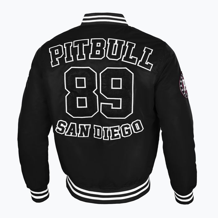 Jachetă pentru bărbați Pitbull West Coast Silverwing Padded Varsity black 2