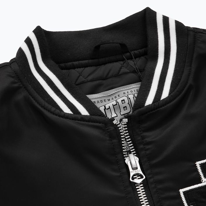Jachetă pentru bărbați Pitbull West Coast Silverwing Padded Varsity black 3