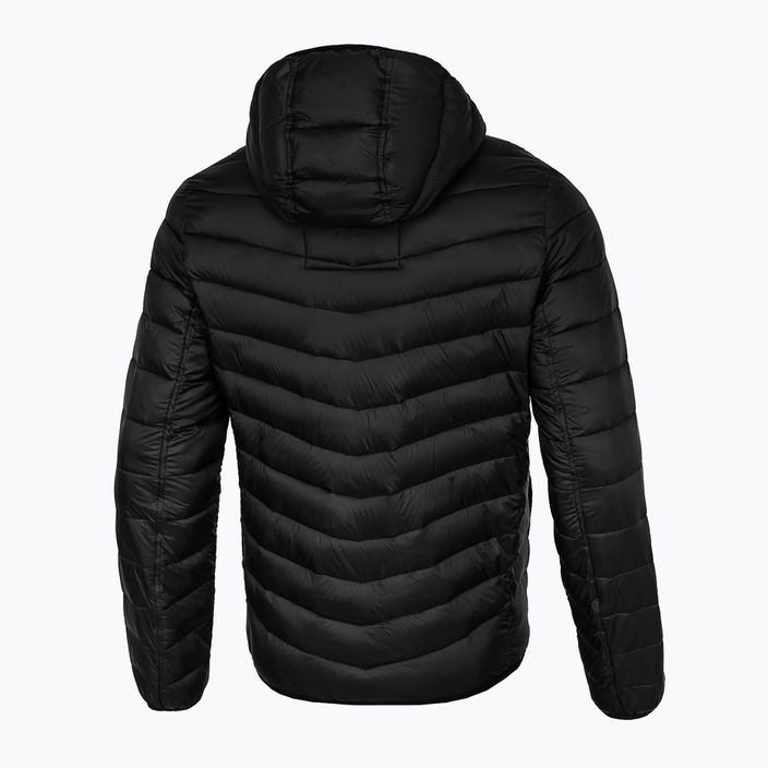 Jachetă pentru bărbați în jos Pitbull West Coast Royston Hooded Quilted black 2