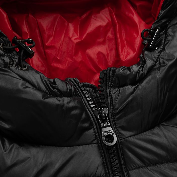 Jachetă pentru femei în jos Pitbull West Coast Shine Quilted Hooded black 6