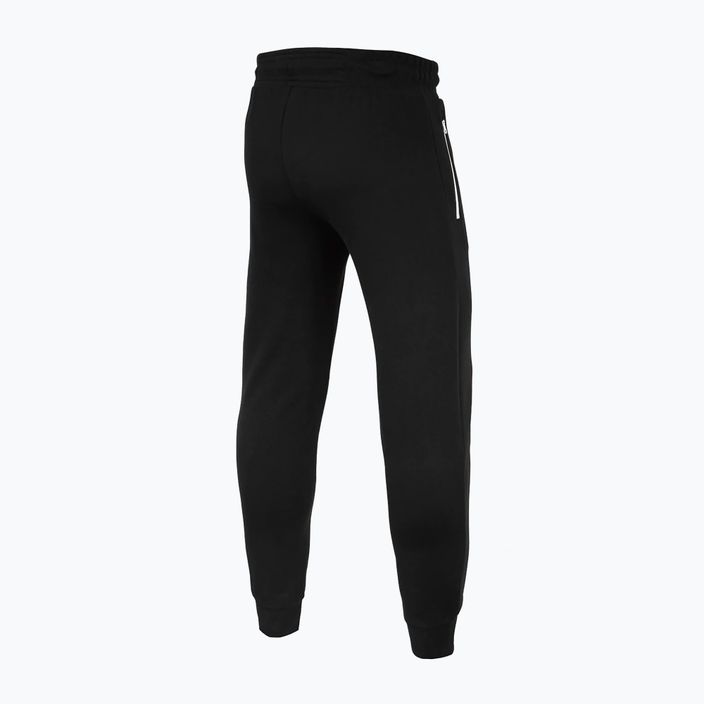 Pantaloni pentru bărbați Pitbull West Coast Trackpants Small Logo Terry Group black 4