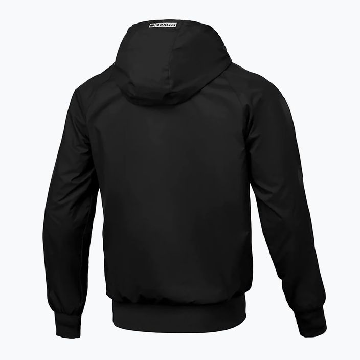 Jachetă pentru bărbați Pitbull West Coast Athletic Logo Hooded Nylon black 5
