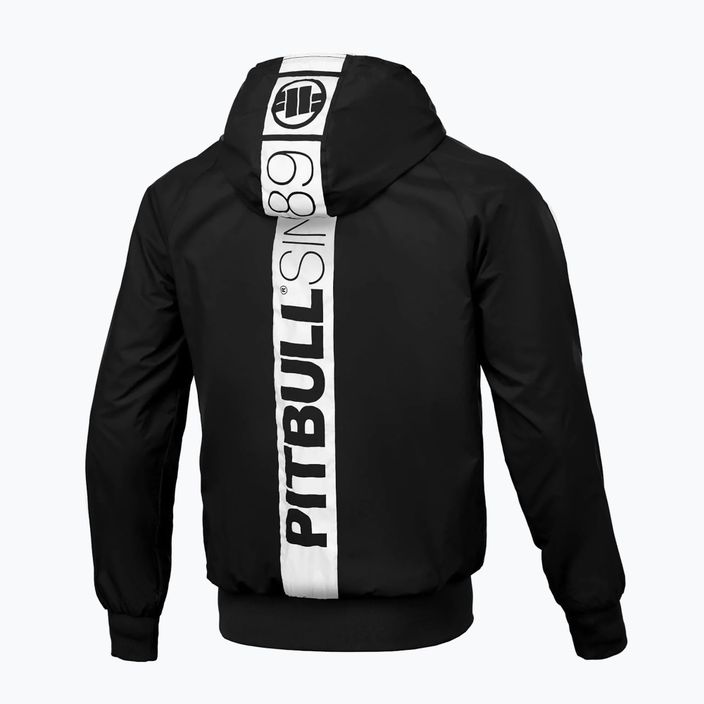 Jachetă pentru bărbați Pitbull West Coast Athletic Hilltop Hooded Nylon black 4