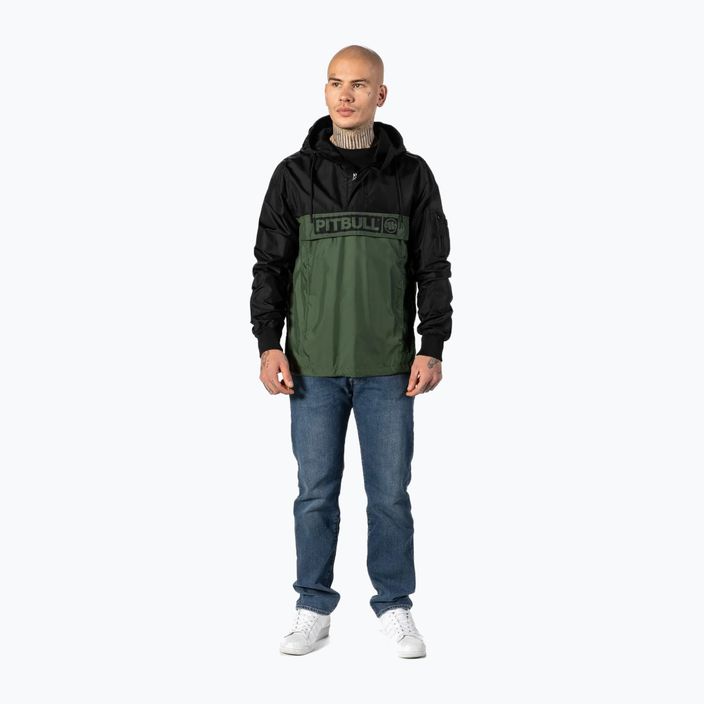 Pitbull West Coast jachetă pentru bărbați Loring Two-Color Kangaroo negru/olive 2