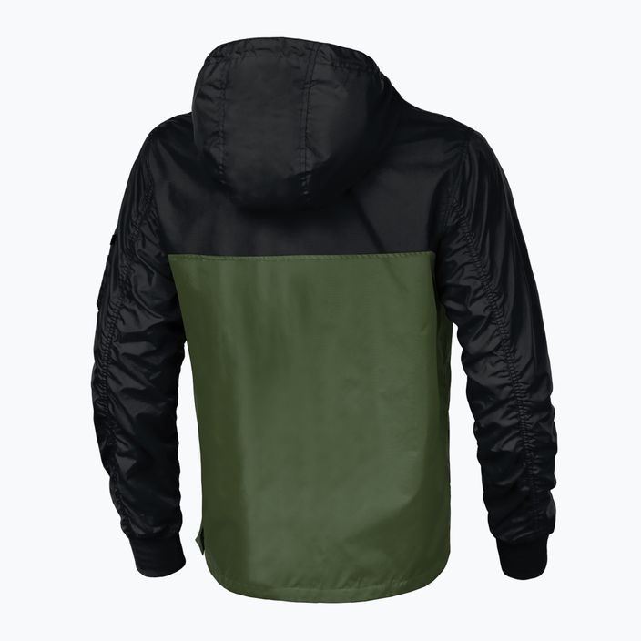 Pitbull West Coast jachetă pentru bărbați Loring Two-Color Kangaroo negru/olive 5