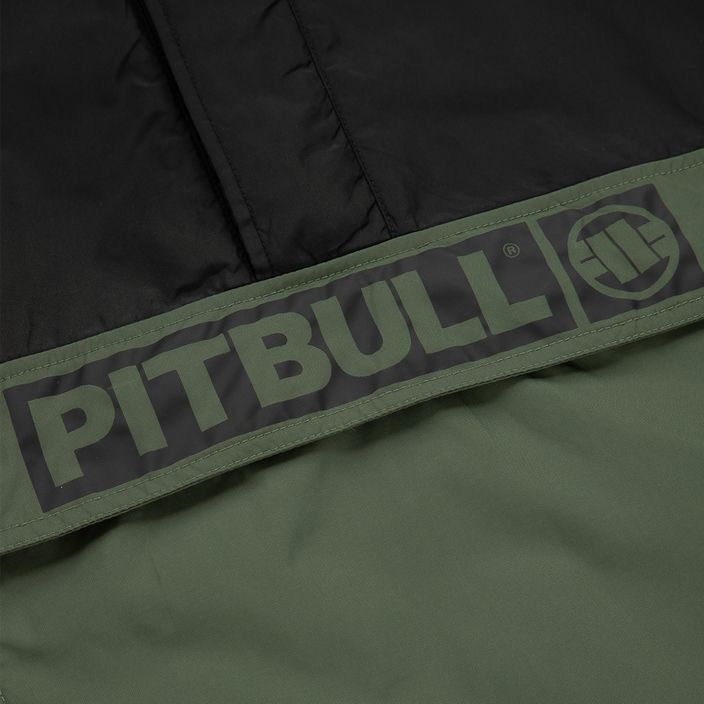 Pitbull West Coast jachetă pentru bărbați Loring Two-Color Kangaroo negru/olive 7