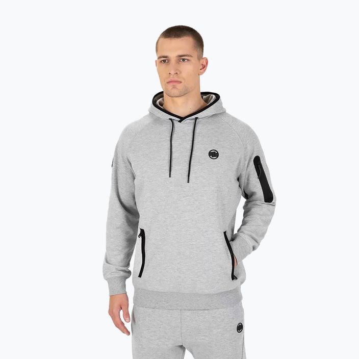 Bluză pentru bărbați Pitbull Stafford Hooded grey/melange