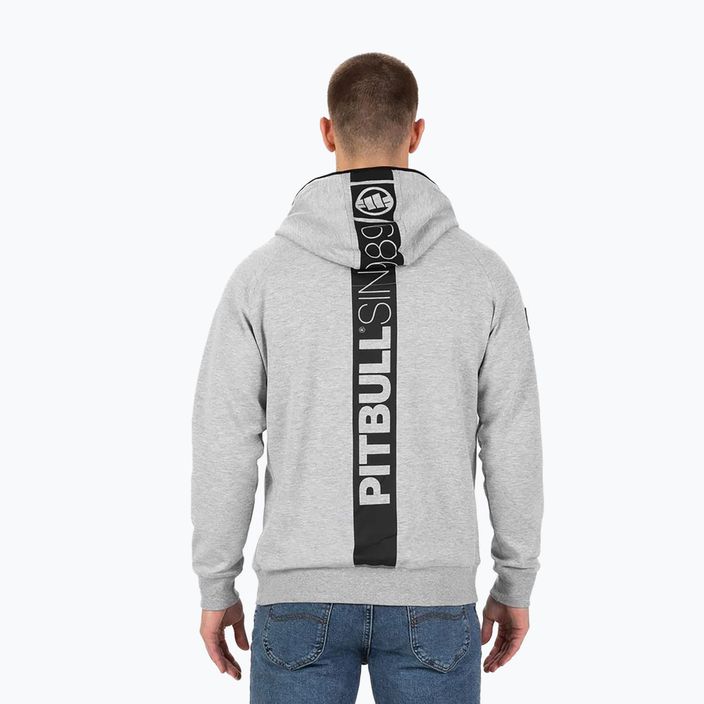 Bărbați Pitbull Hermes Hooded Zip hanorac gri/melange 3