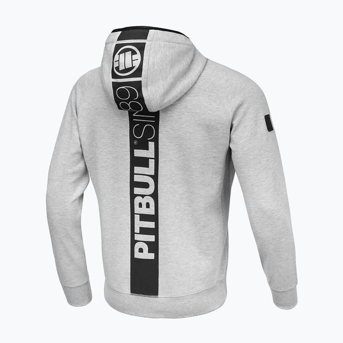 Bărbați Pitbull Hermes Hooded Zip hanorac gri/melange 5