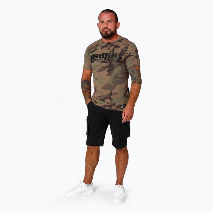 Tricou pentru bărbați Pitbull West Coast Classic Boxing woodland camo 2