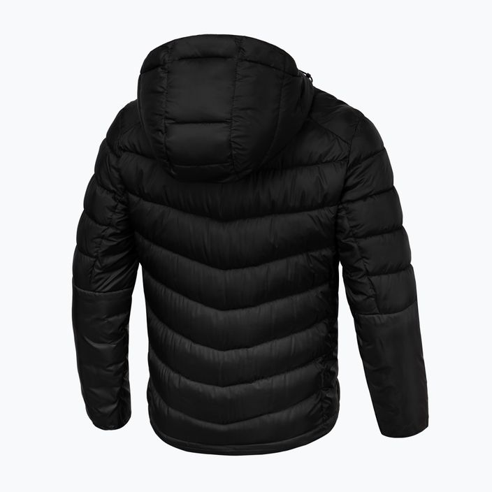 Pitbull West Coast jachetă de iarnă pentru bărbați Evergold cu glugă căptușită negru/negru 5