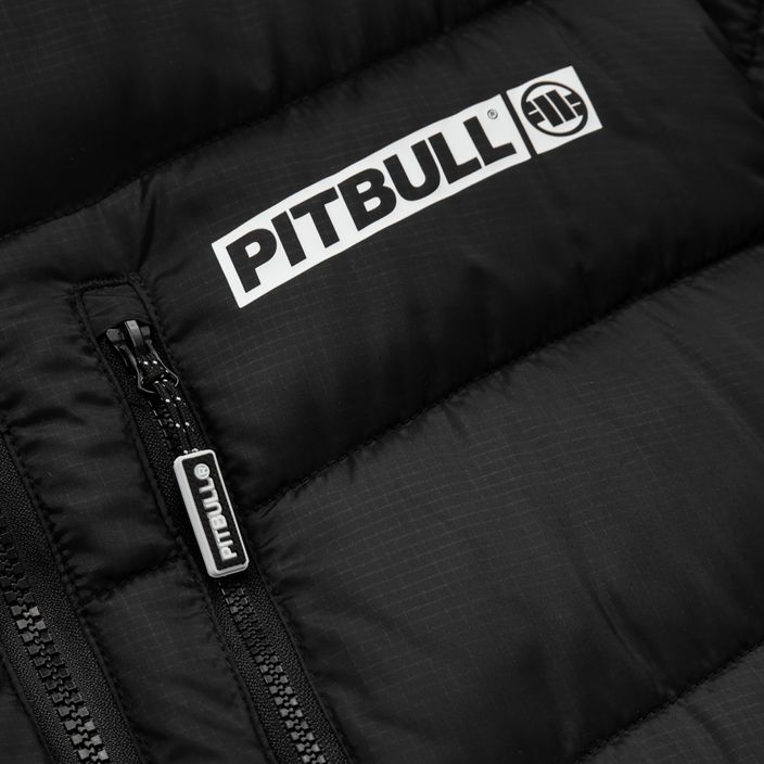 Pitbull West Coast jachetă de iarnă pentru bărbați Evergold cu glugă căptușită negru/negru 8