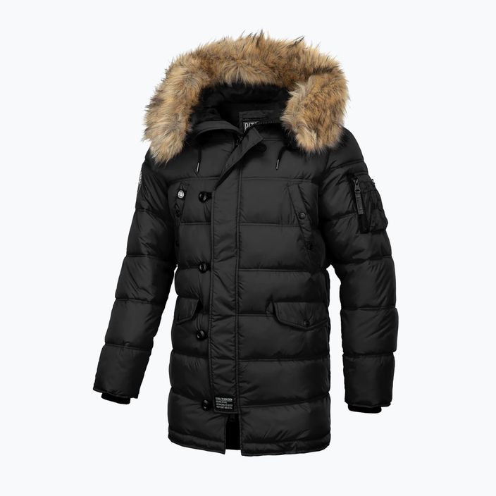 Jachetă de iarnă pentru bărbați Pitbull West Coast Parka Kingston negru 4