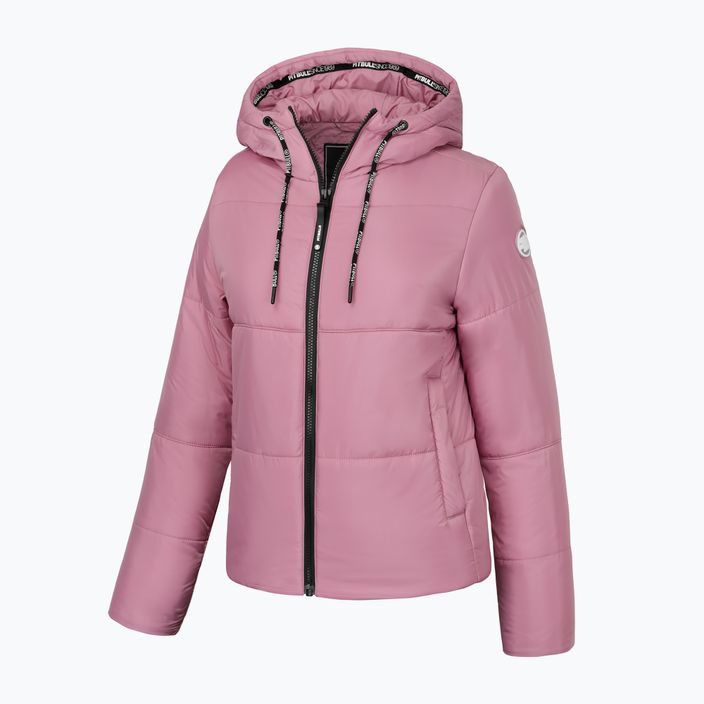 Pitbull West Coast jachetă de iarnă pentru femei Jenell matlasată cu glugă roz 3