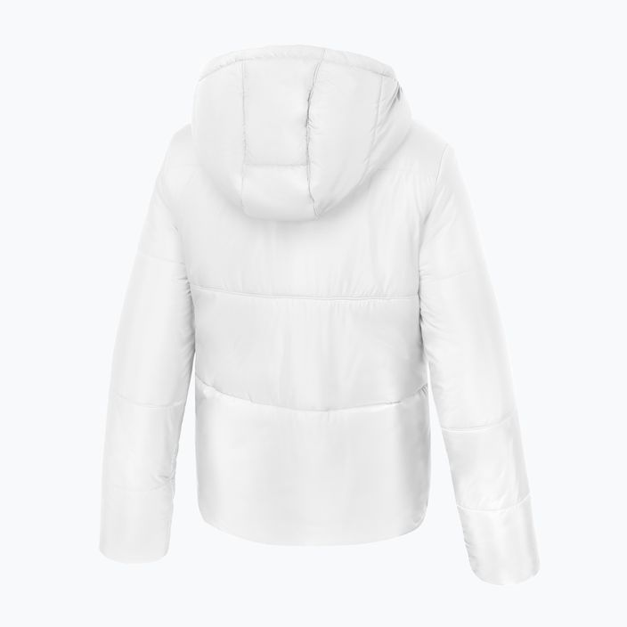 Pitbull West Coast jachetă de iarnă pentru femei Jenell matlasată cu glugă cu glugă albă 4