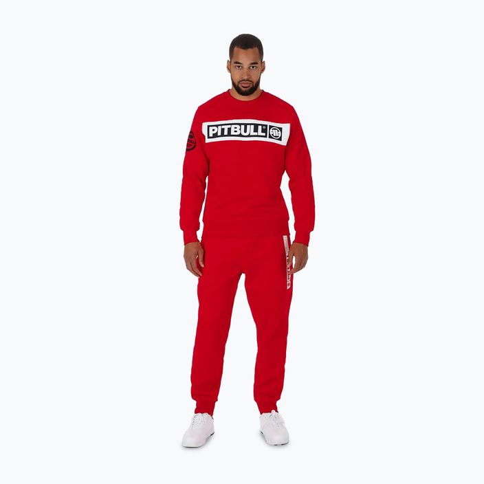 Bluză pentru bărbați Pitbull Sherwood Crewneck red 2