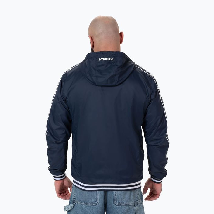 Jachetă pentru bărbați Pitbull West Coast Whitewood Hooded Nylon dark navy 3