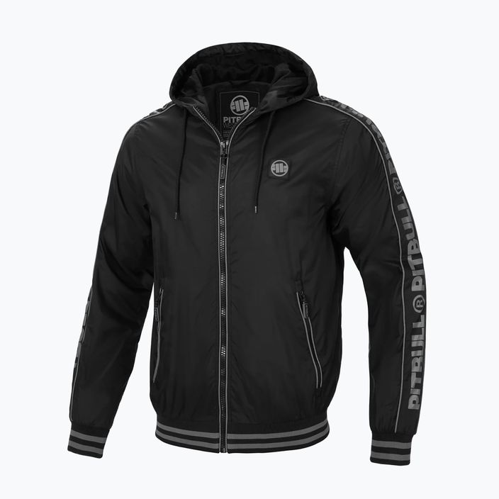 Jachetă pentru bărbați Pitbull West Coast Whitewood Hooded Nylon black 4