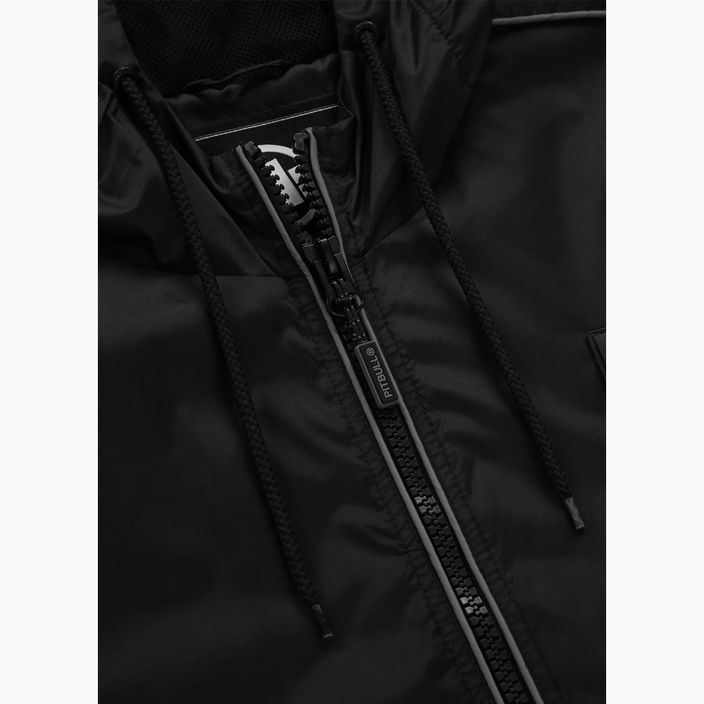 Jachetă pentru bărbați Pitbull West Coast Whitewood Hooded Nylon black 6
