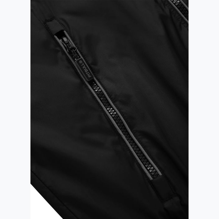 Jachetă pentru bărbați Pitbull West Coast Whitewood Hooded Nylon black 11