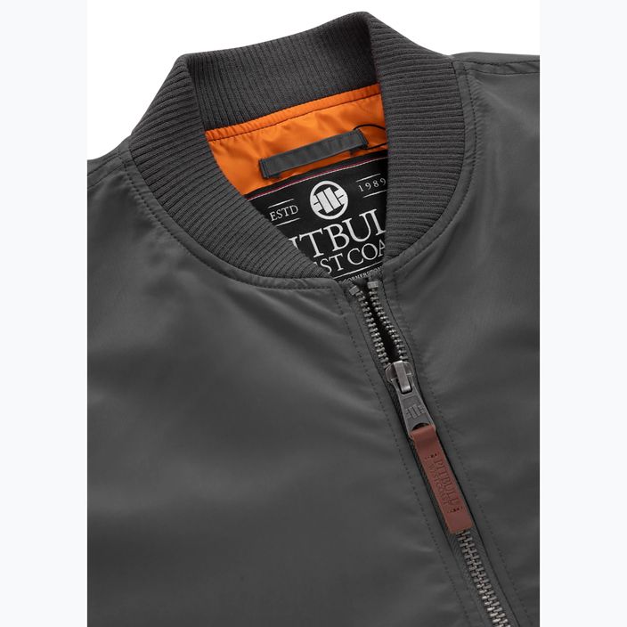 Jachetă pentru bărbați Pitbull West Coast Ma 1 Logo Flight 2 graphite 3