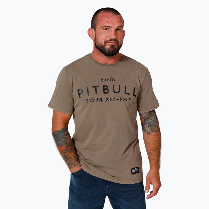 Tricou pentru bărbați Pitbull West Coast Bravery coyote brown