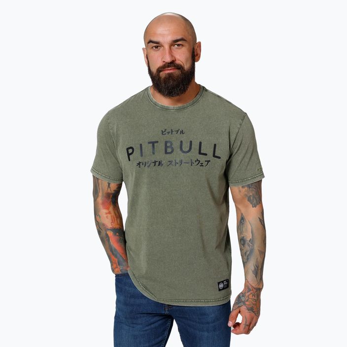 Tricou pentru bărbați Pitbull West Coast Bravery olive