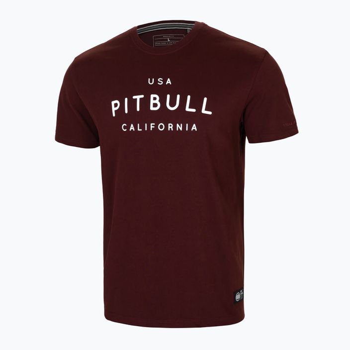 Tricou pentru bărbați Pitbull West Coast Usa Cal burgundy 2