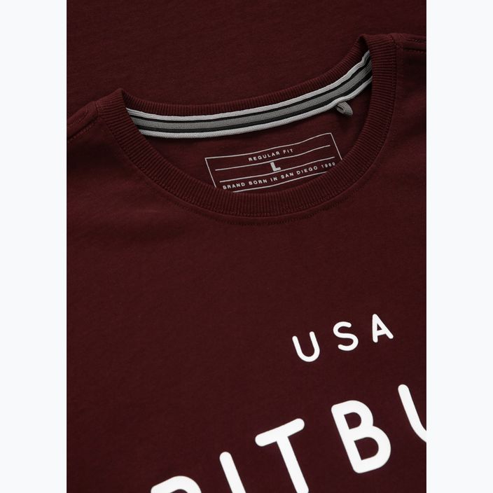 Tricou pentru bărbați Pitbull West Coast Usa Cal burgundy 5