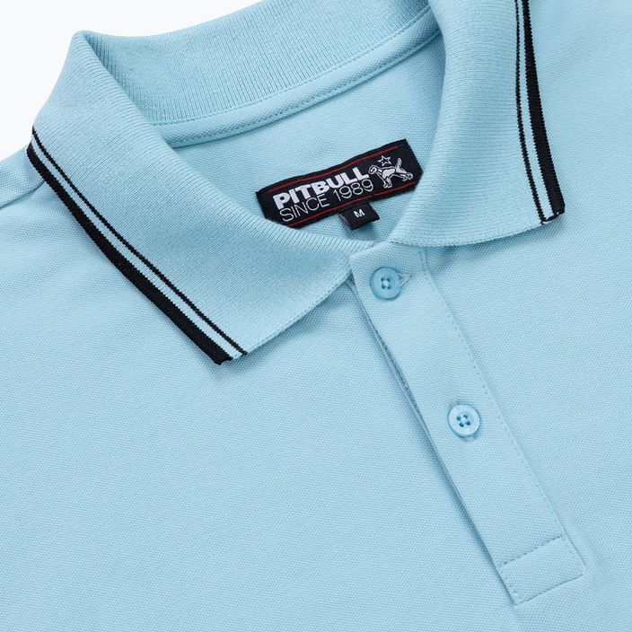 Tricou polo pentru bărbați Pitbull West Coast Polo Pique Stripes Regular light blue 6