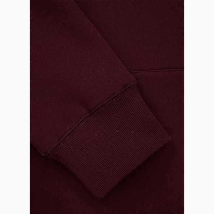 Bluză pentru bărbați Pitbull Small Logo Hooded burgundy 4