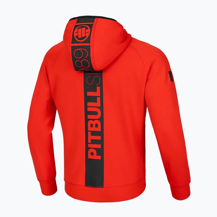 Bluză pentru bărbați Pitbull Stafford Hooded flame red 2