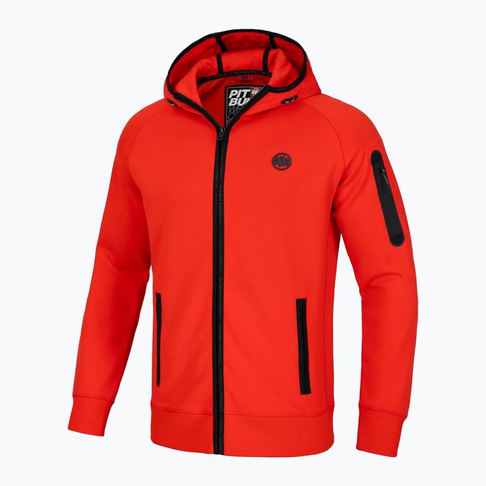 Bluză pentru bărbați Pitbull Hermes Hooded Zip flame red 7