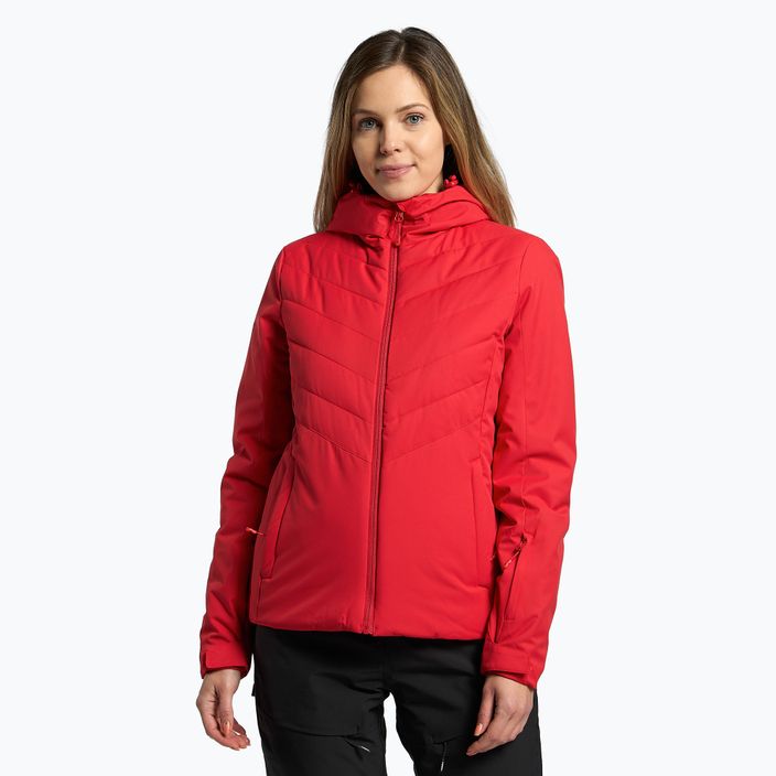 Jachetă de schi pentru femei 4F roșu H4Z21-KUDN003