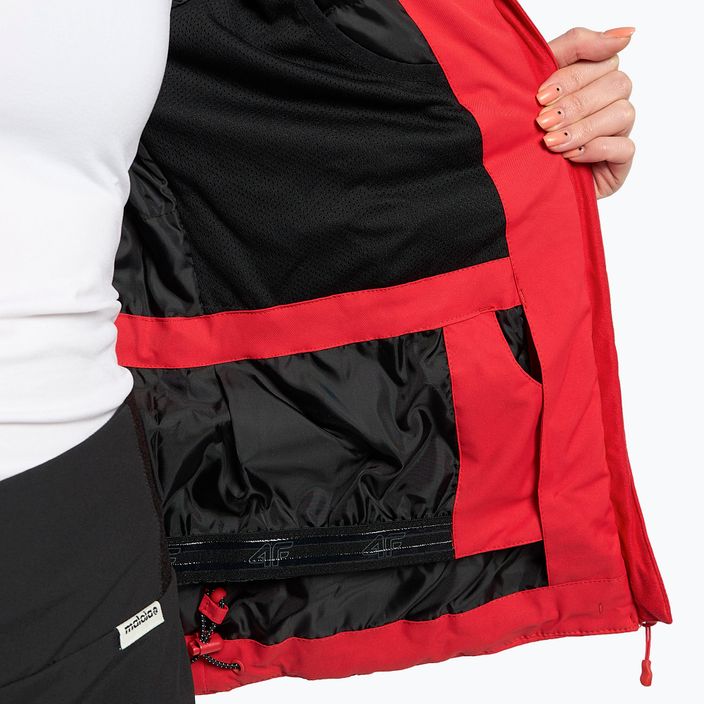 Jachetă de schi pentru femei 4F roșu H4Z21-KUDN003 12